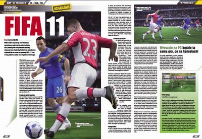 Статья о FIFA 11 в польском журнале
